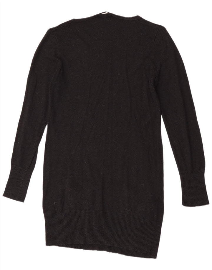 Pulover pentru femei Marks & Spencer cu paragate cu decolteu în V UK 14 Medium Negru