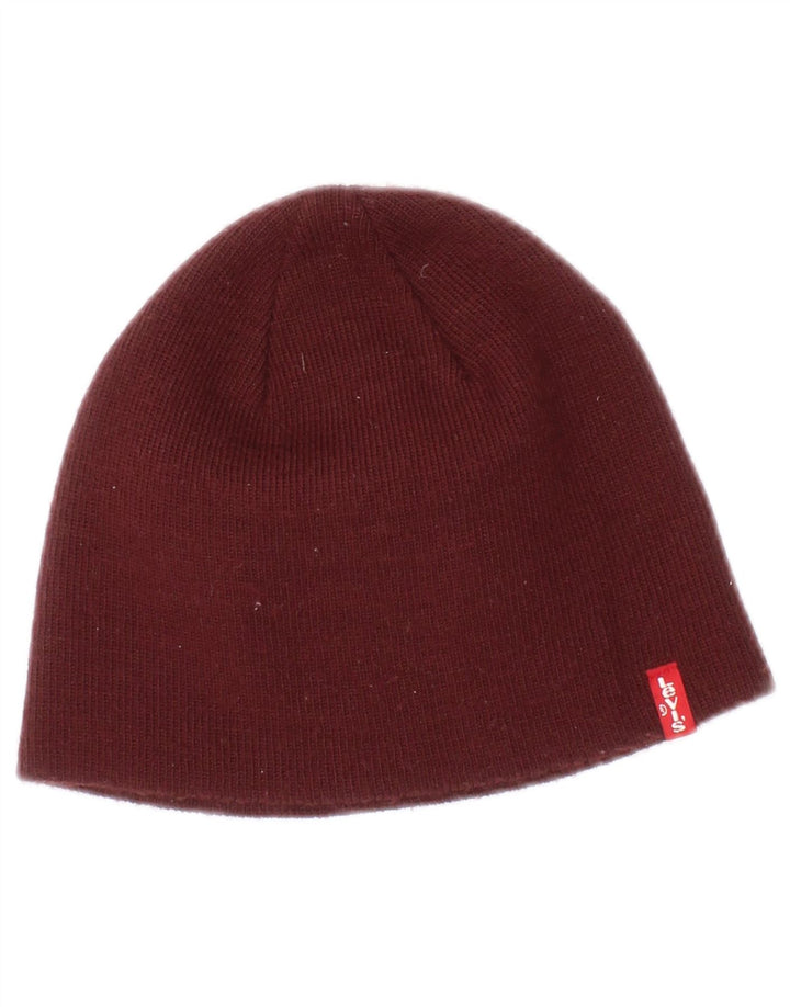 Căciulă Beanie Levi's pentru femei Mic/Medium Bordeaux Acrilic