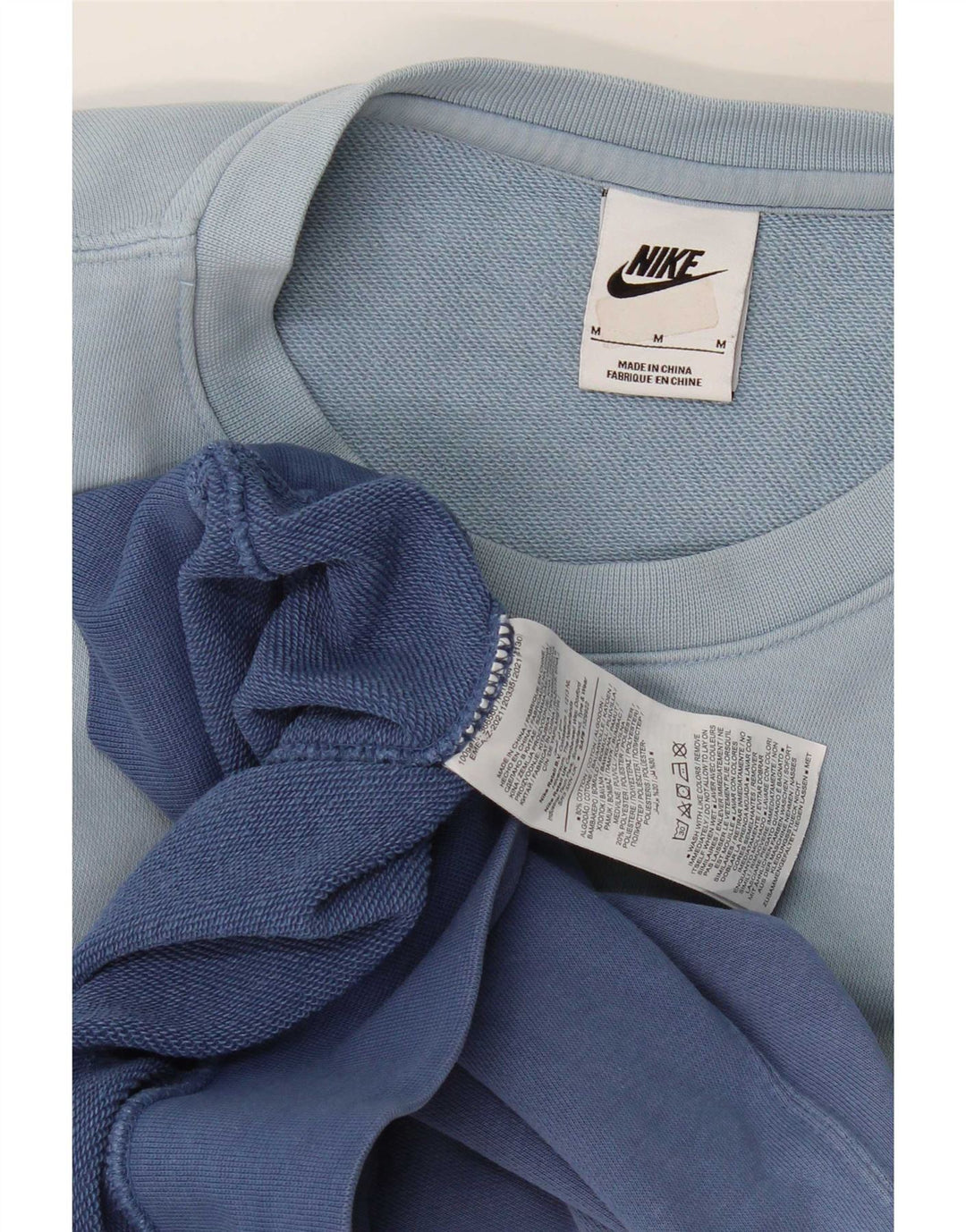 Hanorac pentru bărbați Nike Pulover Medium Blue Tie Dye Bumbac