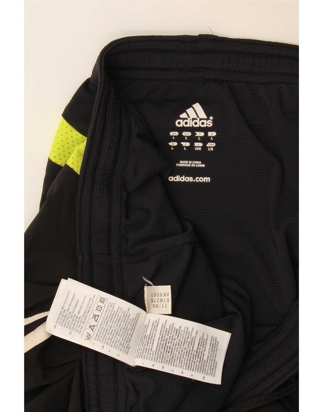 Pantaloni scurți sport pentru bărbați Adidas, mari, negru, poliester color bloc