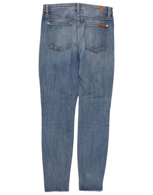 7 For All Mankind Blugi skinny cu talie înaltă pentru femei L28 L28 Bumbac albastru