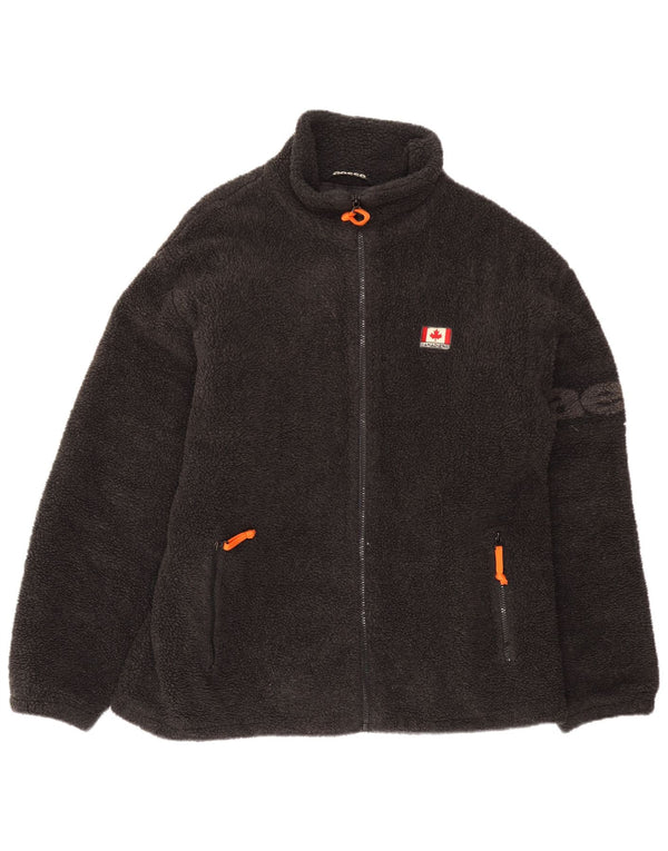 Jachetă pentru bărbați Aesse Graphic Fleece UK 42 XL Negru
