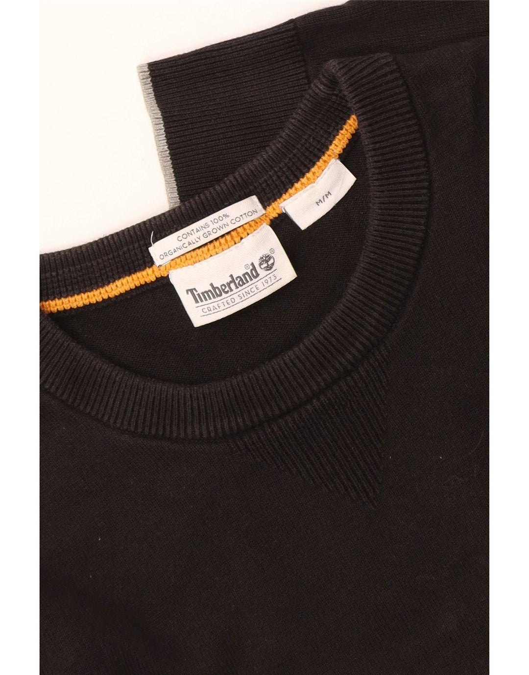 Pulover pentru bărbați Timberland cu gât crew, bumbac mediu negru