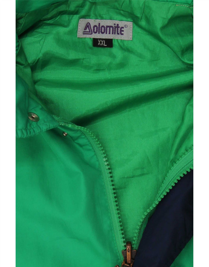 Dolomite Jachetă de ploaie cu glugă pentru femei UK 44 2XL Verde Poliester color bloc
