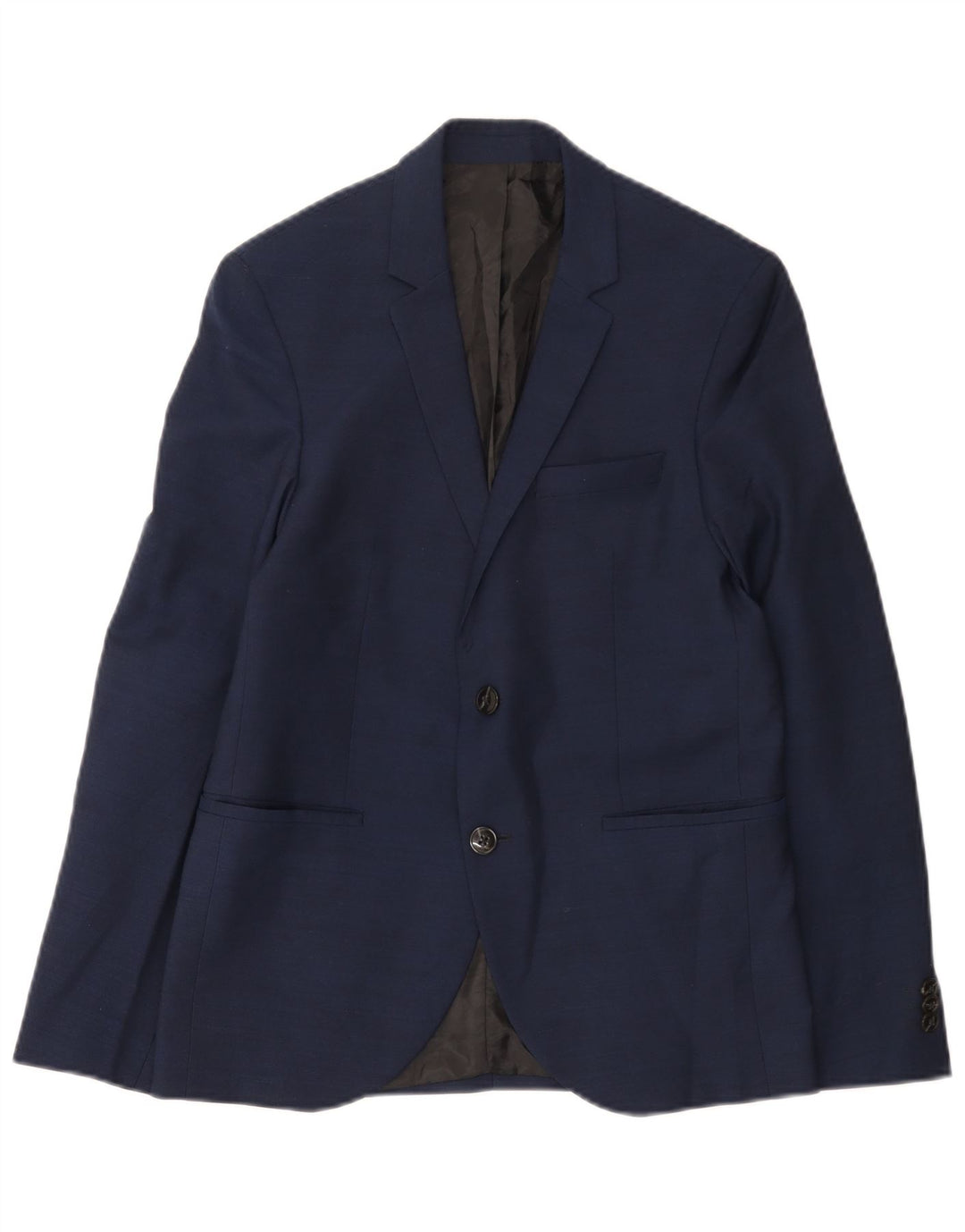 Jachetă Jack & Jones pentru băieți cu 2 nasturi, 13-14 ani, poliester bleumarin