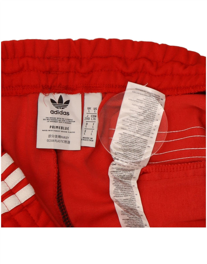 Pantaloni de trening pentru bărbați Adidas Pantaloni de jogging Mare Poliester roșu
