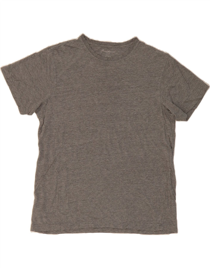 EDDIE BAUER Mens T-Shirt Top Large Grey Cotton Vintage Eddie Bauer and Second-Hand Eddie Bauer from Messina Hembry 