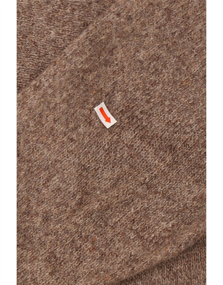 Pulover pentru bărbați KAPPA cu decolteu rotund, 2XL, lână maro cu pete