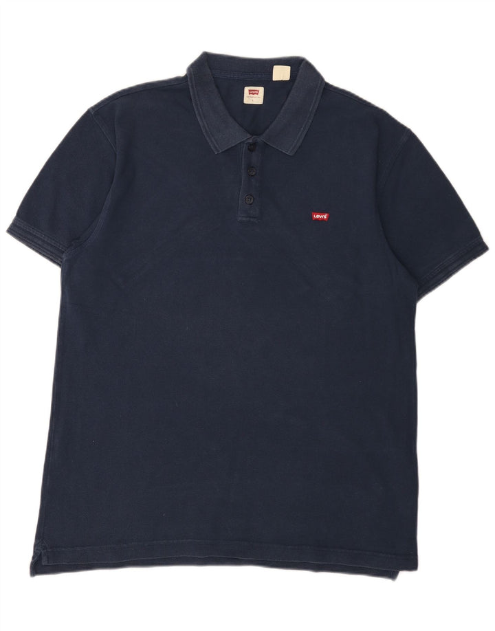 Cămașă polo pentru bărbați Levi's, mare, bleumarin, bumbac