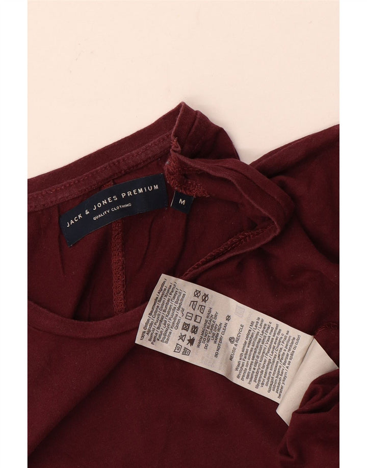 Tricou Jack & Jones pentru bărbați Top Medium Burgundy Bumbac