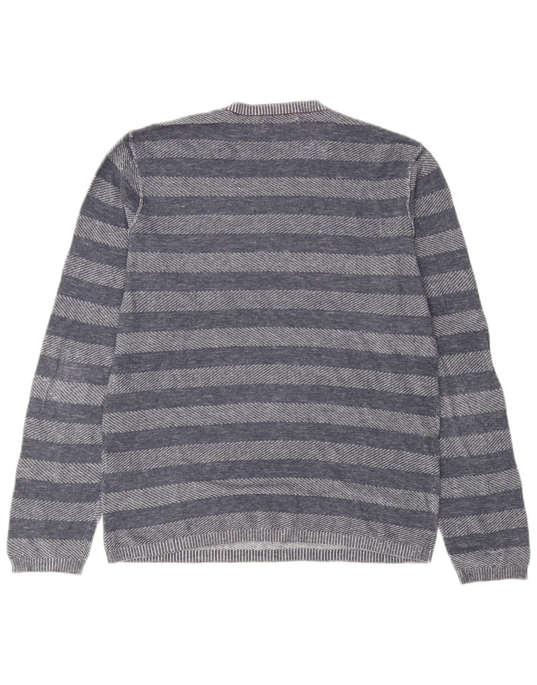 Pulover Jack & Jones pentru bărbați cu decolteu triplu, mijlociu, bleumarin, cu dungi