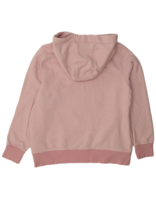Jumper pentru damă Joules cu hanoră grafică UK 14, bumbac mare, cu dungi roz