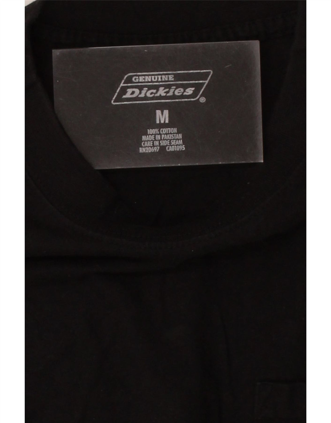 DICKIES Mens Top Long Sleeve Medium Black Cotton Vintage Dickies and Second-Hand Dickies from Messina Hembry 