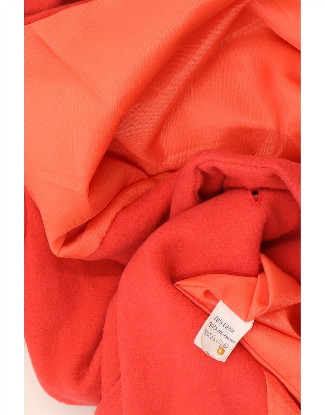 Jachetă vintage pentru femei cu 2 nasturi IT 48 XL Lână roșie
