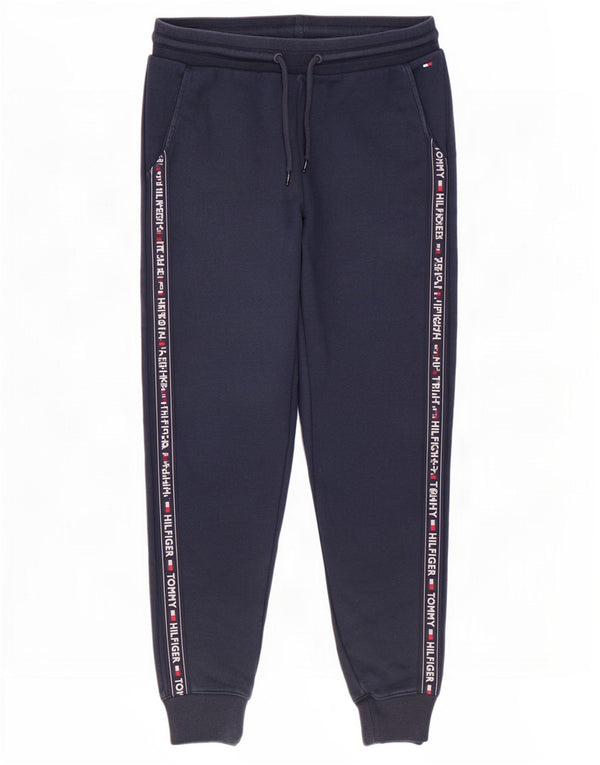 Pantaloni de trening grafic pentru bărbați Tommy Hilfiger Pantaloni de jogging Medium Bleumarin