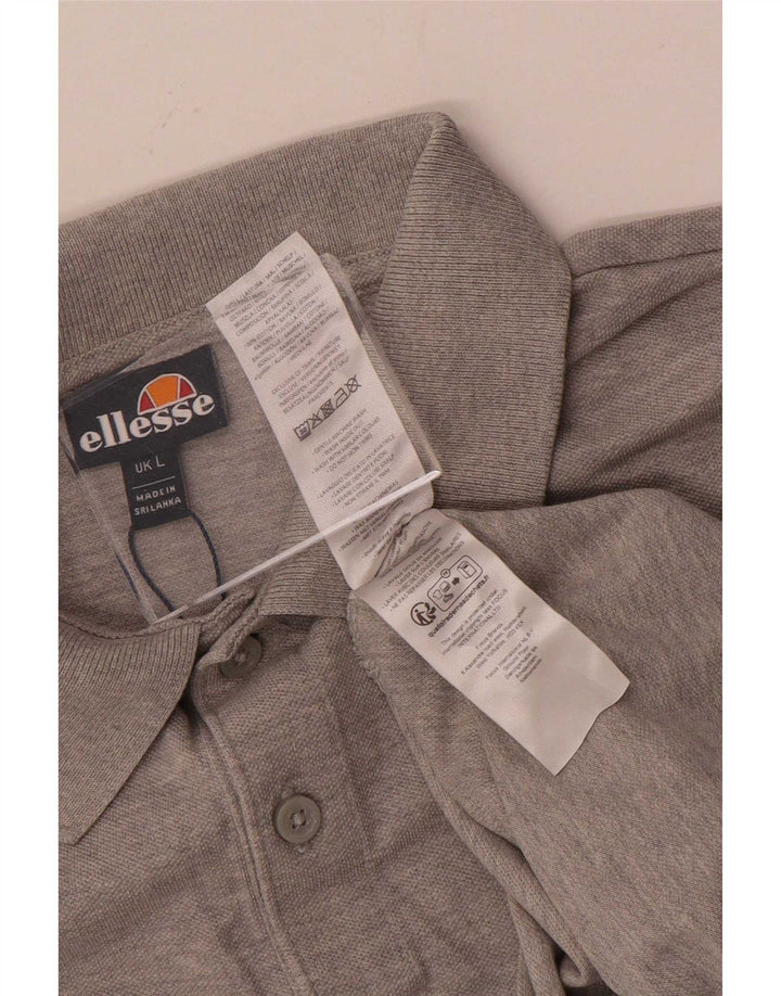 Tricou polo Ellesse pentru femei UK 16 mare bumbac gri