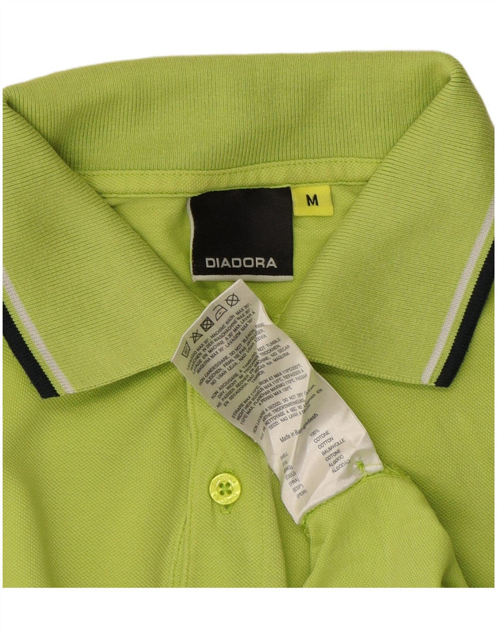 DIADORA Tricou Polo Barbati Bumbac Verde Mediu