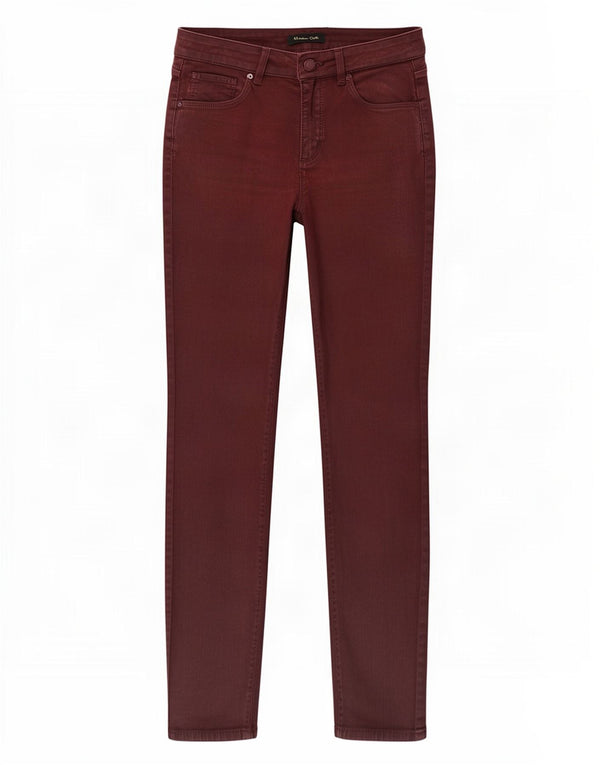 Massimo Dutti Blugi skinny dama EU 38 Mici W28 L28 Bumbac Burgundy