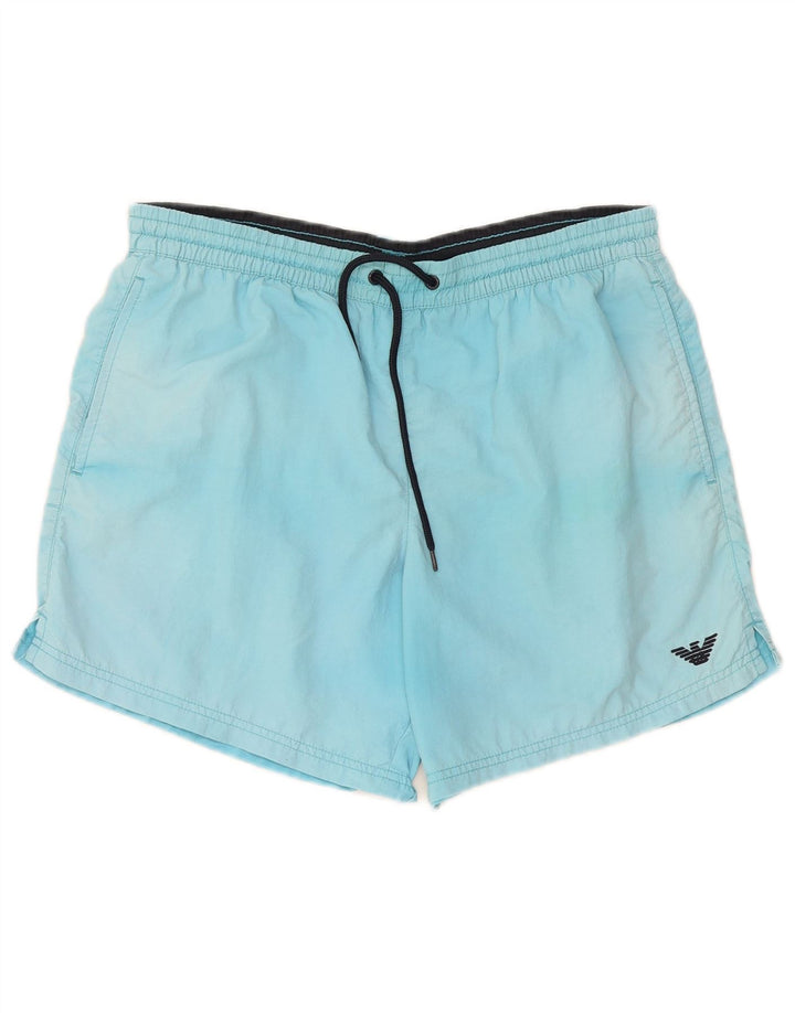 Pantaloni scurți de înot pentru bărbați Emporio Armani, albastru mediu