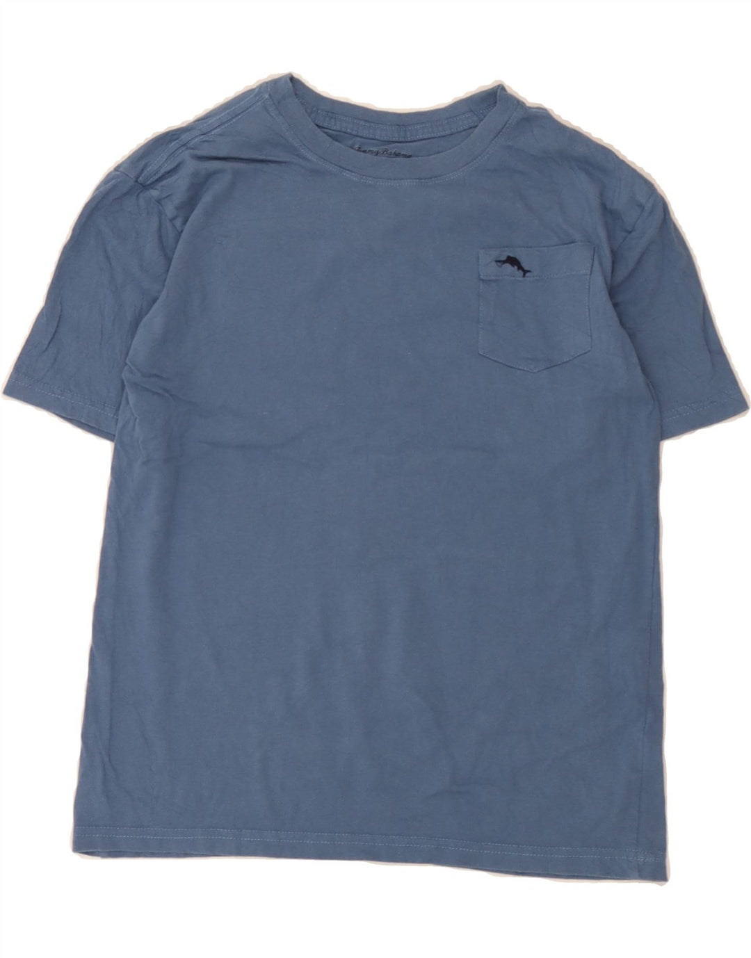 TOMMY BAHAMA Boys T-Shirt Top 13-14 Years Blue Vintage Tommy Bahama and Second-Hand Tommy Bahama from Messina Hembry 