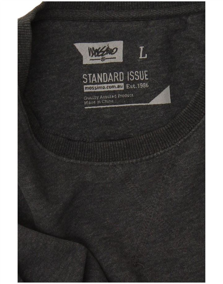 MOSSIMO Mens Standard Sweatshirt Jumper Large Grey