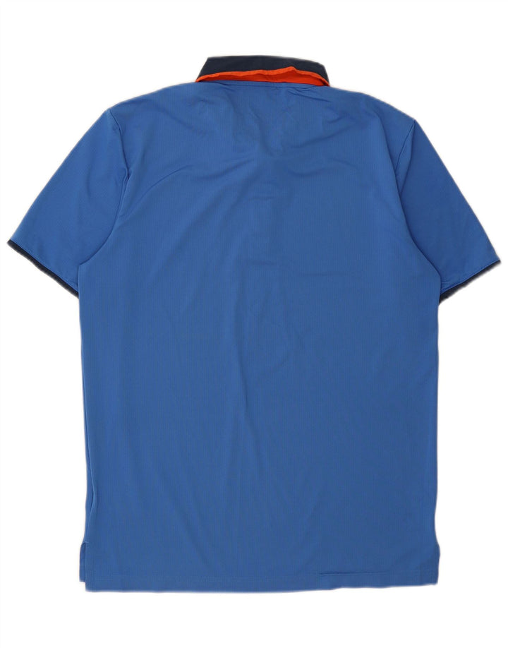 ADIDAS Mens Climacool Polo Shirt Small Blue Polyester