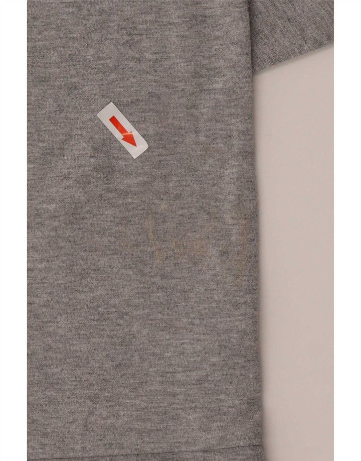 Cos Top supradimensionat pentru femei cu mânecă lungă UK 14 Medium Gri Peteed Viscose