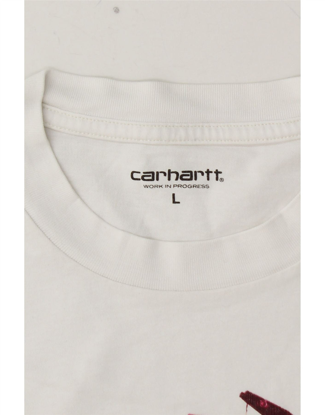 Tricou grafic CARHARTT pentru bărbați Top mare din bumbac alb
