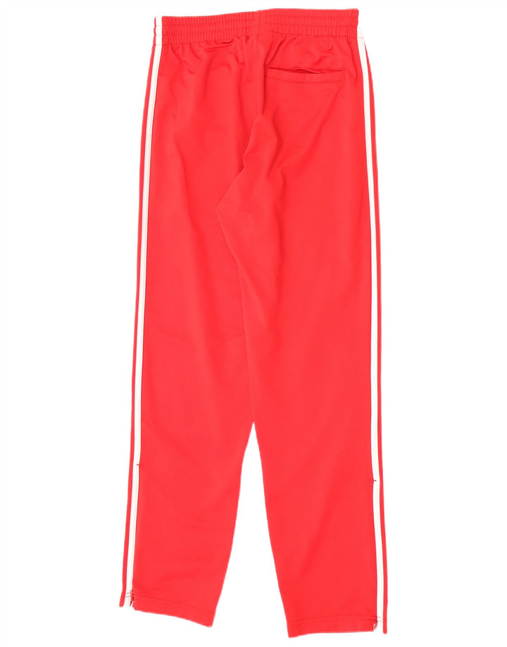 Pantaloni de trening Adidas pentru bărbați, poliester roșu mic