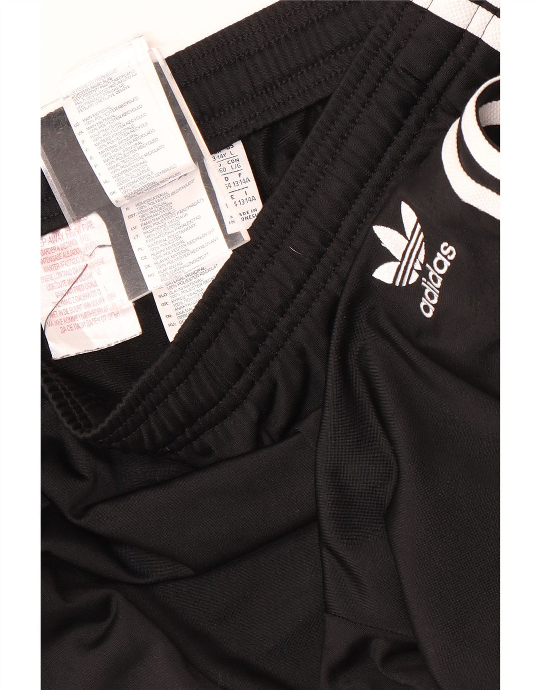 Adidas Băieți Pantaloni Trening Pantaloni Joggeri 13-14 Ani Poliester Negru