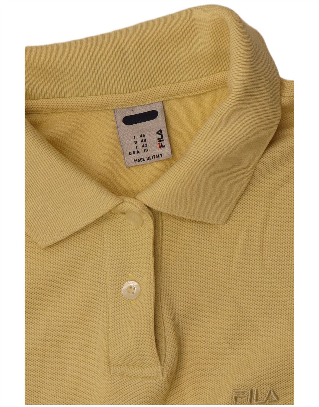 Tricou polo Fila pentru femei US 10 Large Yellow