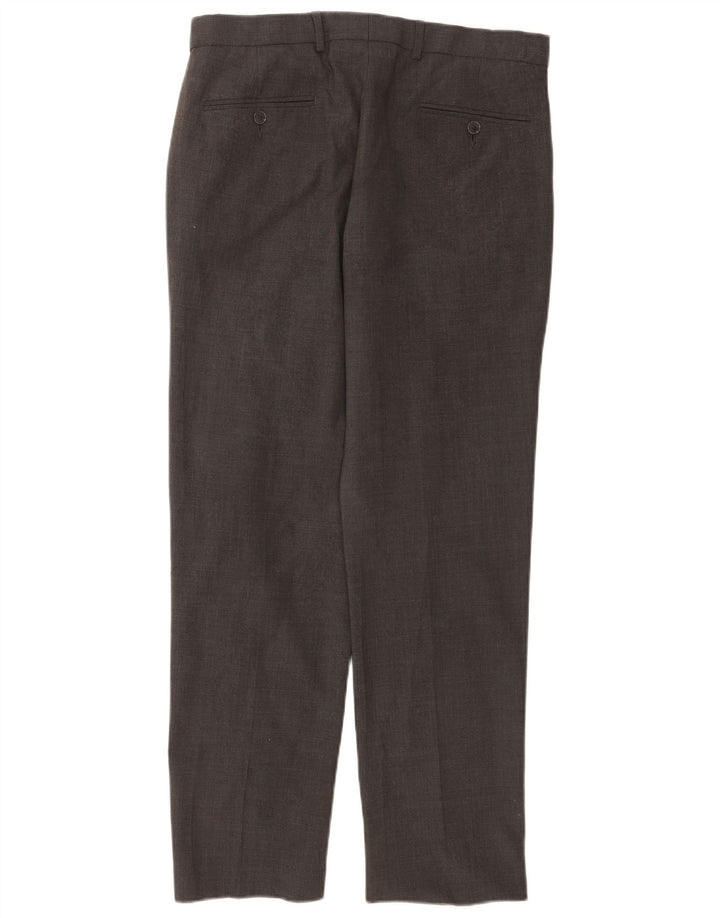 Marks & Spencer Pantaloni drepți pentru bărbați L32 L31 Lână gri