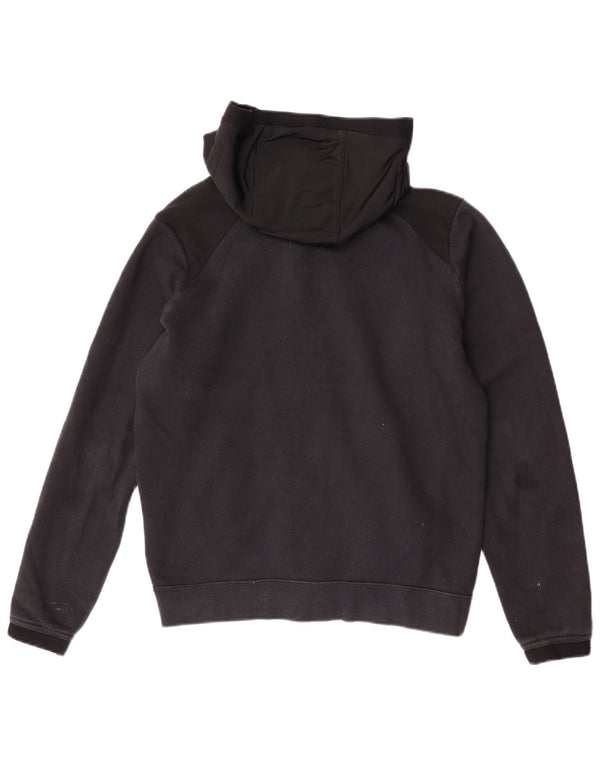 Pulover Nike pentru bărbați, cu fermoar, bumbac, mic, negru