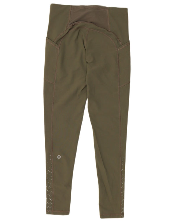 Jambiere Lululemon pentru femei US 6 Medium Green Spotted Nylon