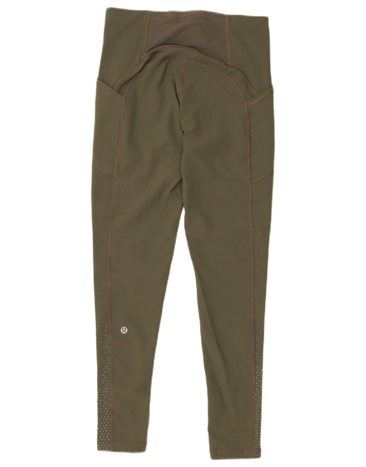 Jambiere Lululemon pentru femei US 6 Medium Green Spotted Nylon