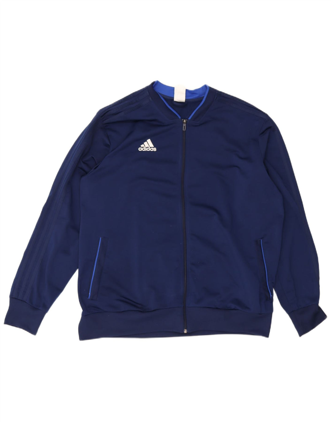 Jachetă de trening pentru bărbați Adidas, 2XL, poliester bleumarin