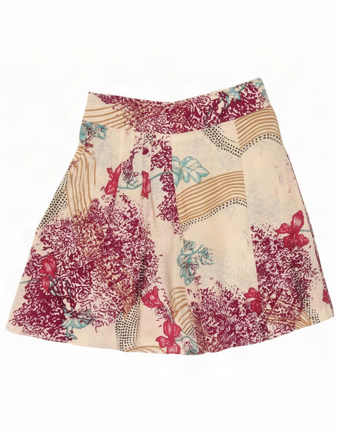Fustă A-Line Femei Benetton W30 Medium Multicolor Floral