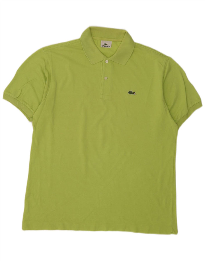 Tricou polo Lacoste pentru bărbați, mărimea 5, bumbac verde mare