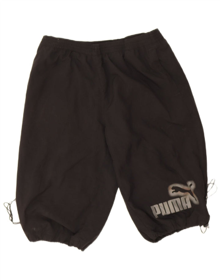 Pantaloni scurți sport grafic Puma pentru bărbați, mari, negru, poliester