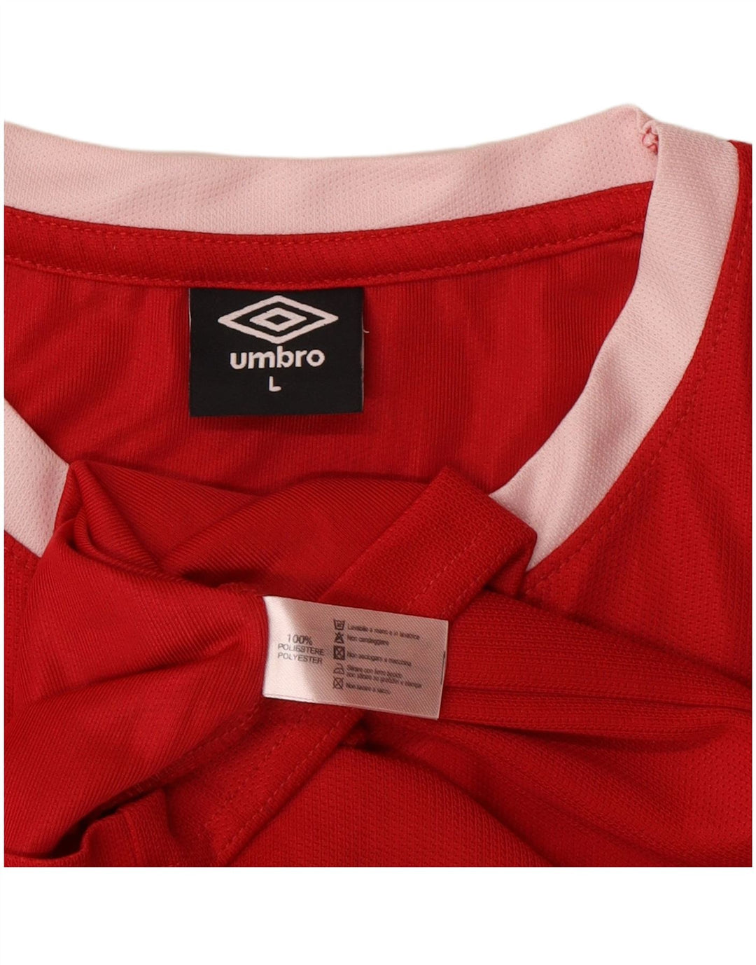 Tricou grafic Umbro pentru femei Top UK 16 Poliester roșu mare