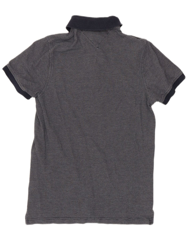 Cămașă polo pentru bărbați Tommy Hilfiger Slim Fit XS bleumarin, bumbac cu pete