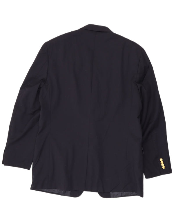 Jachetă pentru bărbați Ralph Lauren cu 2 nasturi UK 44 XL Lână bleumarin