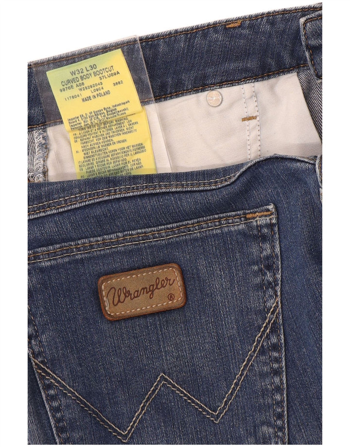 Blugi pentru femei Wrangler Curvy Bootcut W32 L30 Bumbac albastru