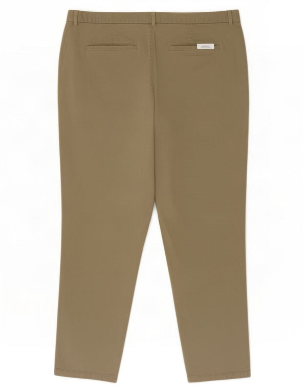 Pantaloni chino drepti pentru femei Marks & Spencer UK 20 2XL W38 L29 kaki