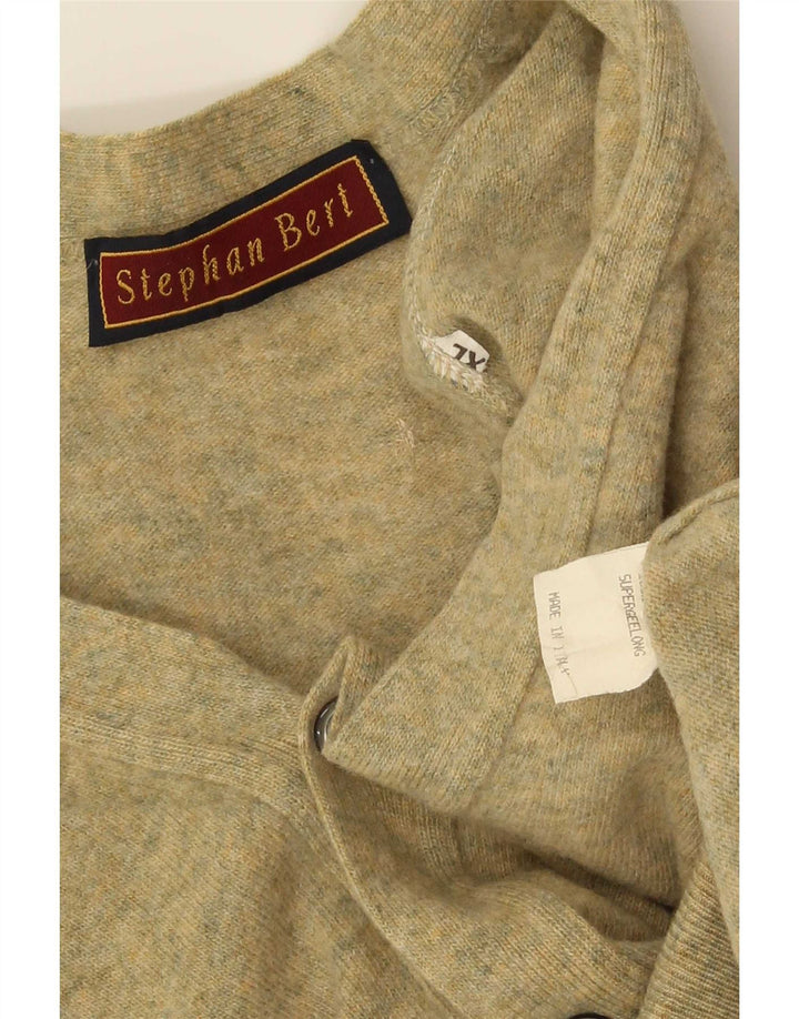 Cardigan Vintage pentru bărbați XL Lână verde