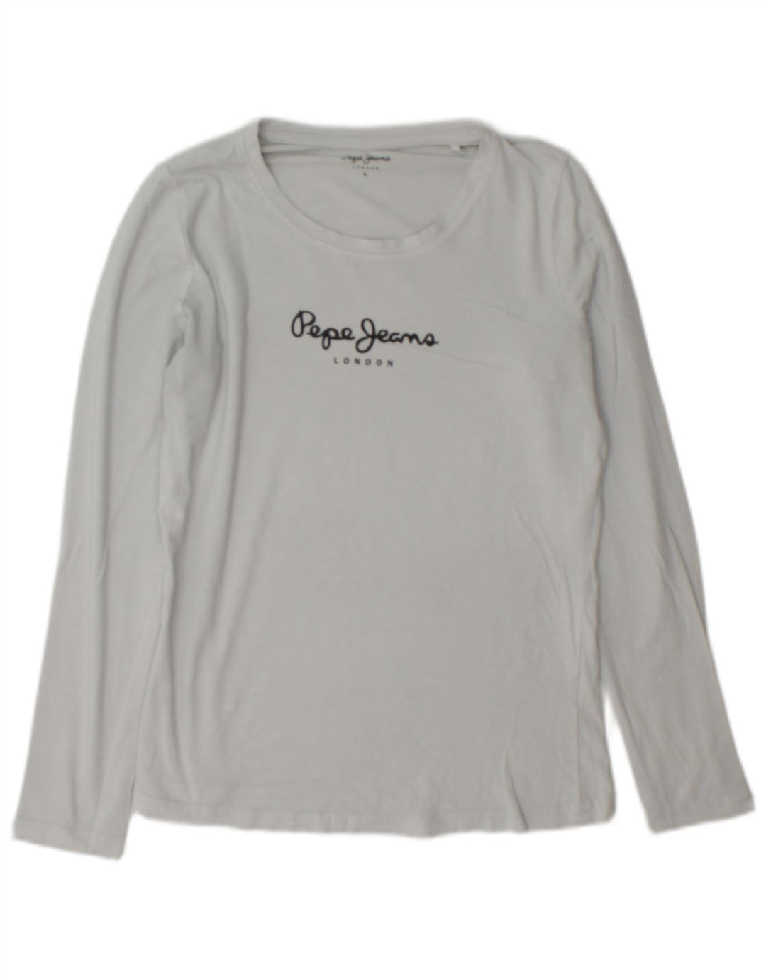 Top grafic pentru femei PEPE Jeans cu mânecă lungă UK 14, gri mediu