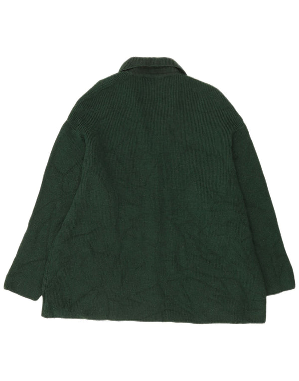 Pulover cardigan pentru femei Marks & Spencer UK 22 3XL Lână verde