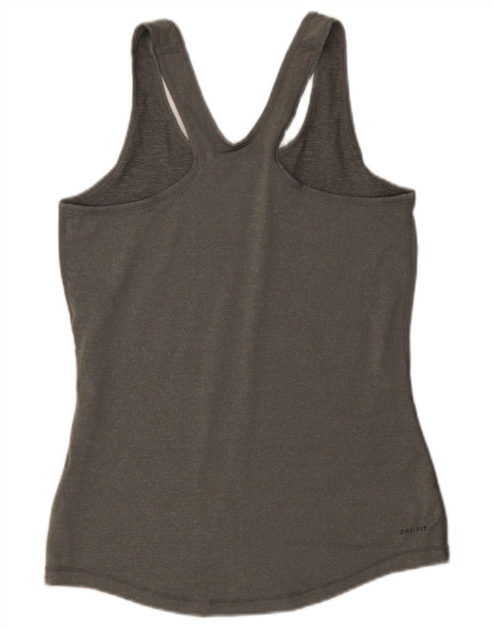 Top cu vestă grafică Nike pentru femei UK 12 Medium Gri Poliester