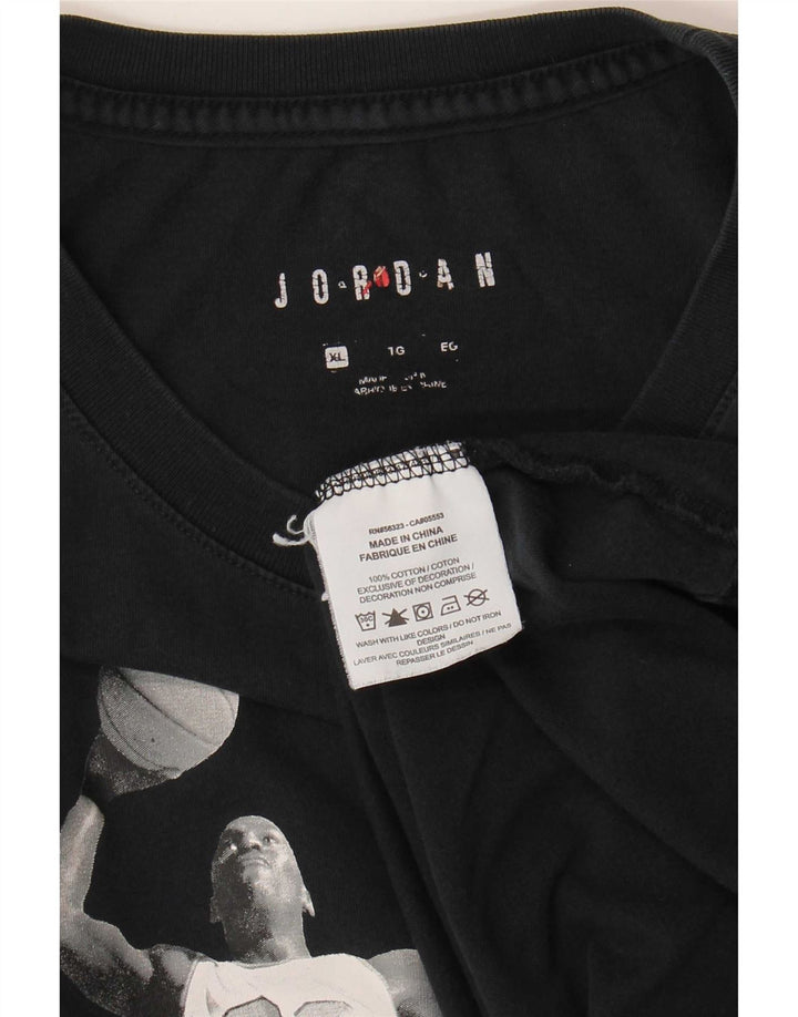 Tricou grafic pentru bărbați Jordan Top XL bumbac negru