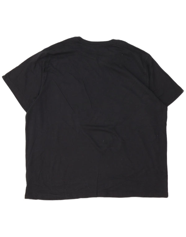 EDDIE BAUER Tricou Bărbați Top 3XL Bumbac Negru